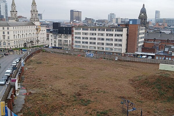 Building site next to the Leeds General Infirmary