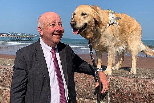 Steve Darling and his guide dog Jenny